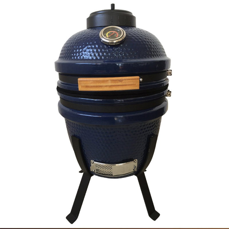 Lifesmart 15" Kamado Charcoal Grill with Smoker & Reviews Wayfair